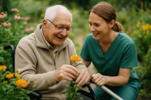 Jardin thérapeutique : reconnecter les résidents à la nature et à la vie