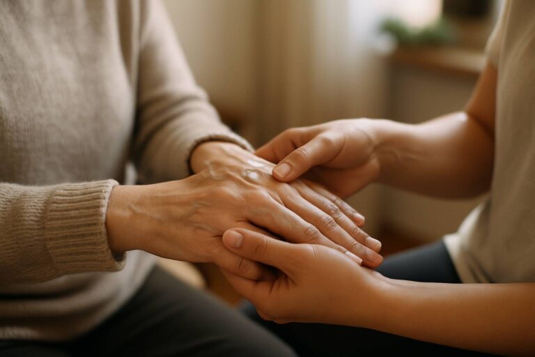 Soins des mains : entretenir le confort et tisser du lien par le toucher