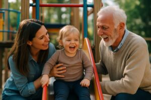 Aire de jeux pour enfants : favoriser les rencontres et les rires entre générations