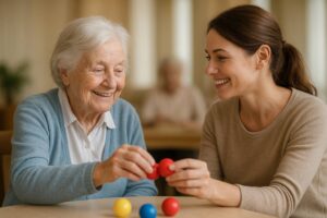 Animations adaptées : comment stimuler la mémoire et les sens de votre proche en établissement